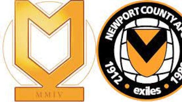 MK Dons vs Newport, EFL Trophy